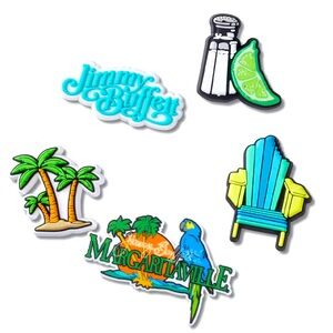 Crocs Jimmy Buffet Margaritaville Jibbitz Charms 5- Pack Brand New